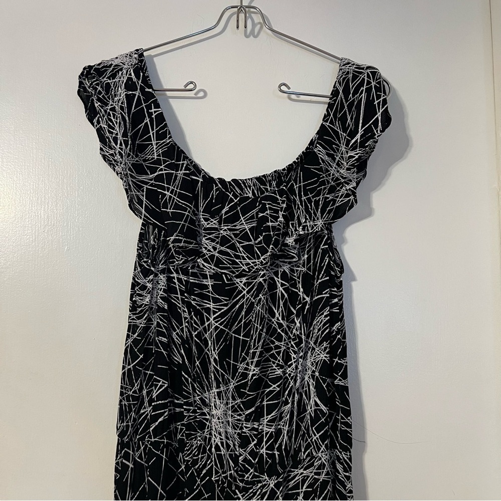 Diane von Furstenberg Adele Off-the-Shoulder Jumpsuit Sz 8 - Picture 3 of 16